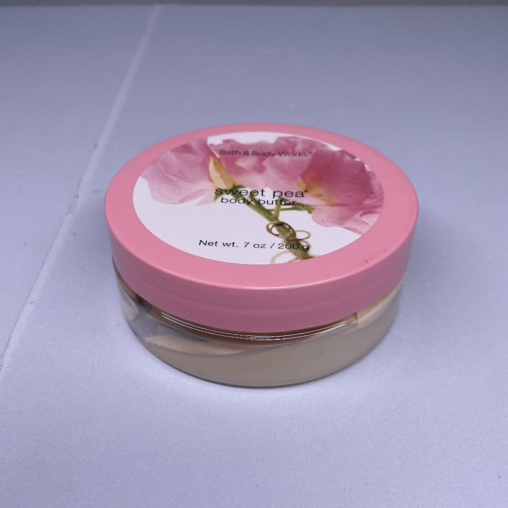 Bath & Body Works Sweet Pea Body Butter 7 oz Shea Rare Discontinued Retired